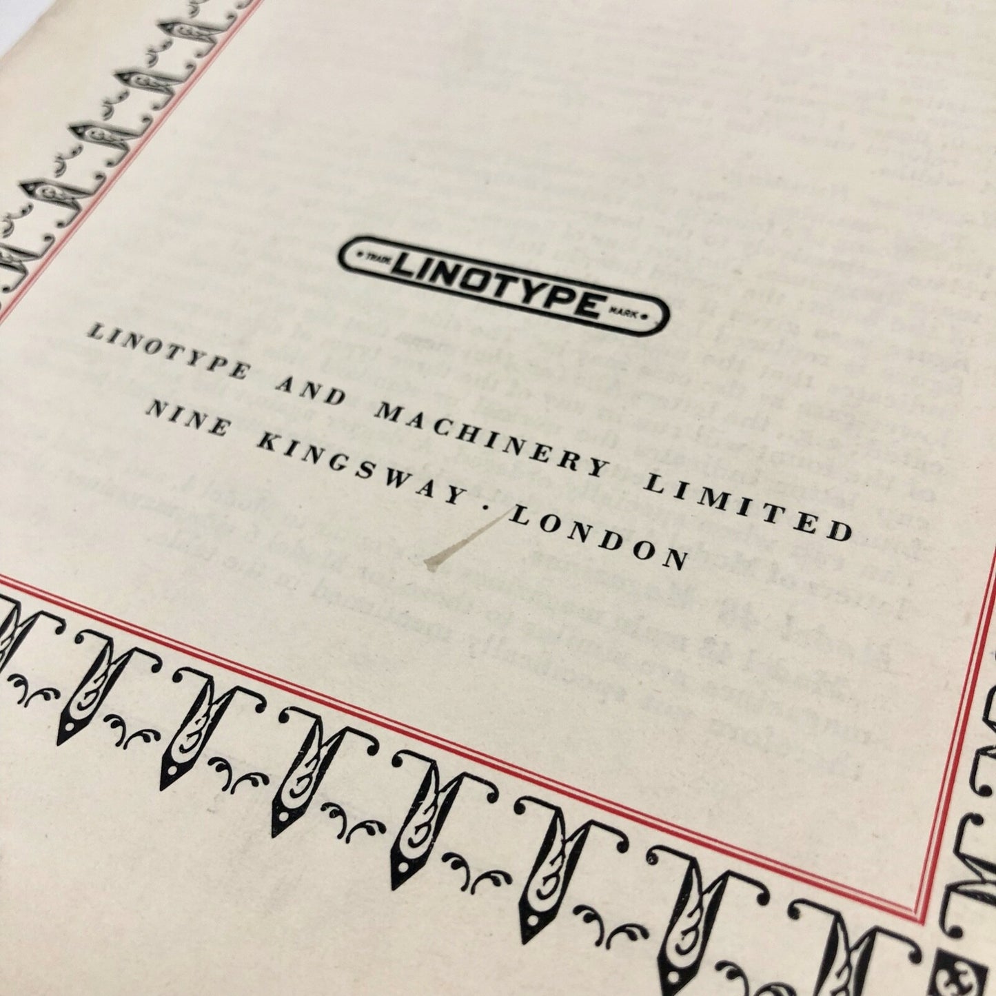 Index to Linotype Matrix Founts | Linotype, London booklet 1975