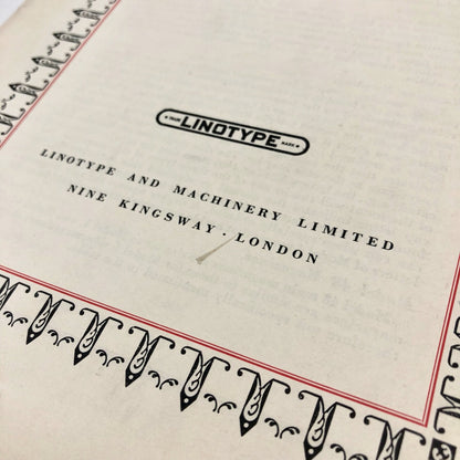 Index to Linotype Matrix Founts | Linotype, London booklet 1975