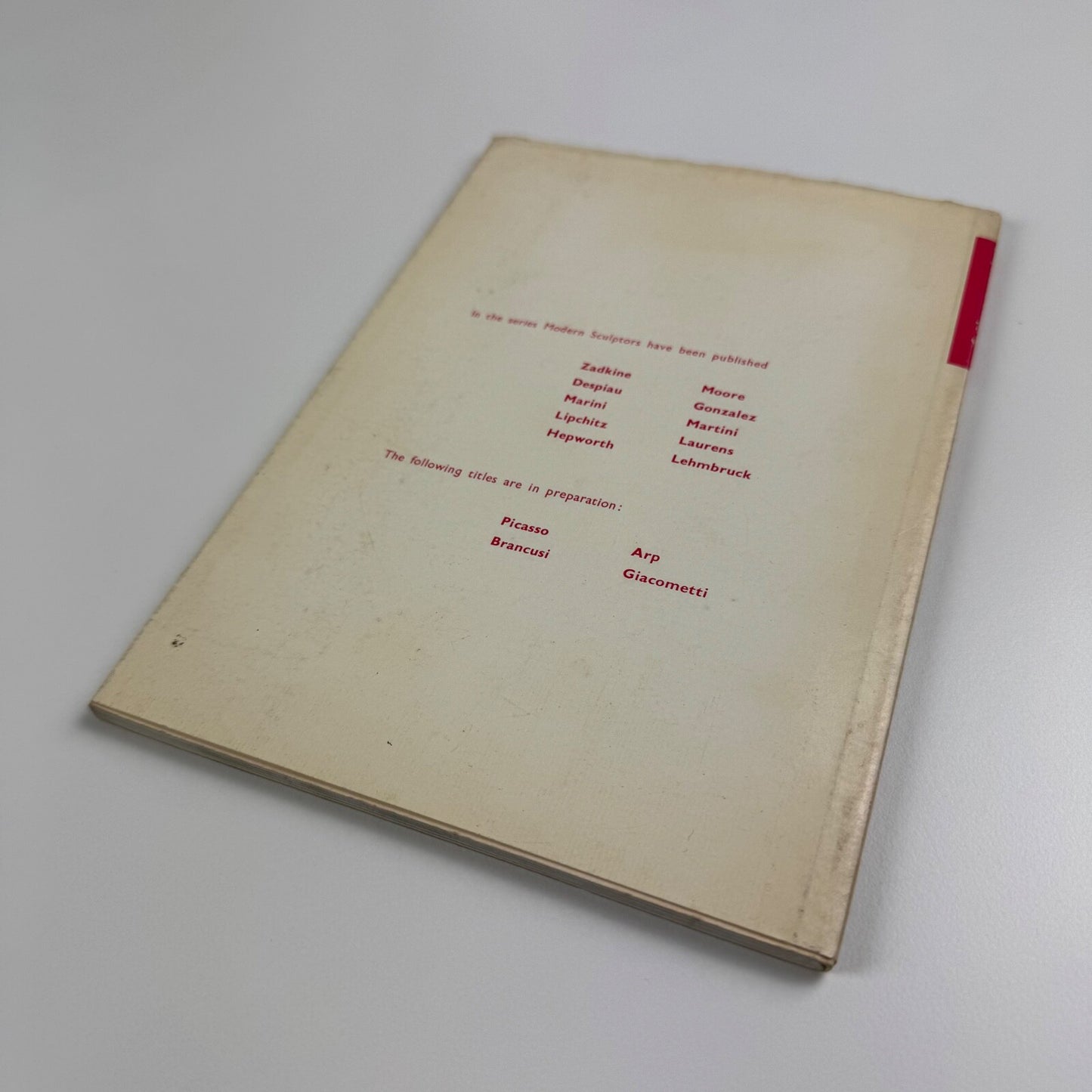 Zadkine. Modern Sculptors. Prof A.M. Hammacher | Zwemmer, 1958 | Otto Treumann