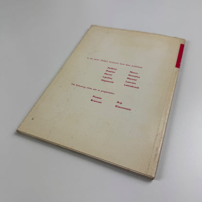 Zadkine. Modern Sculptors. Prof A.M. Hammacher | Zwemmer, 1958 | Otto Treumann