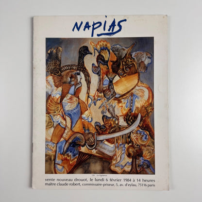 Gilbert Napias paintings. auction. Claude Robert Drouot 6 February 1984