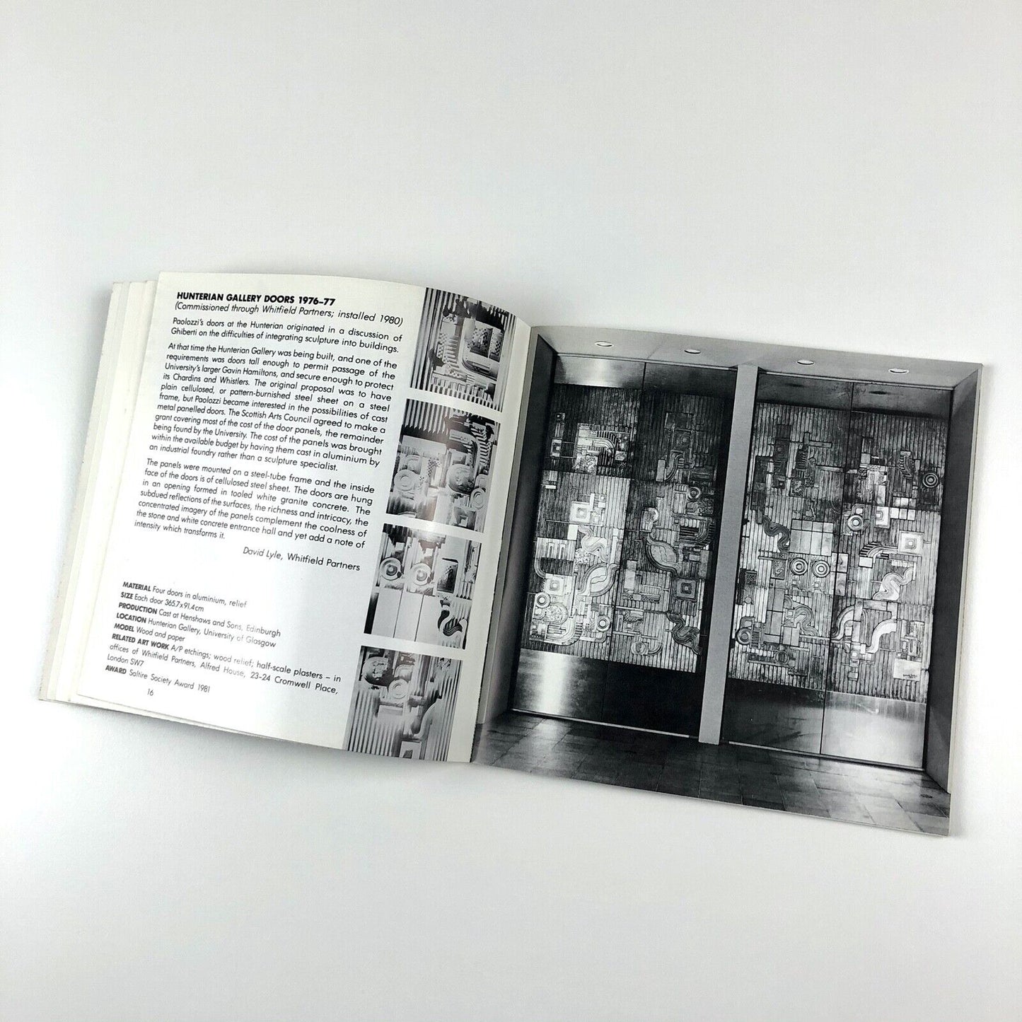 Eduardo Paolozzi. Private Vision - Public Art | Architectural Association, 1984 | introduction by Frank Whitford