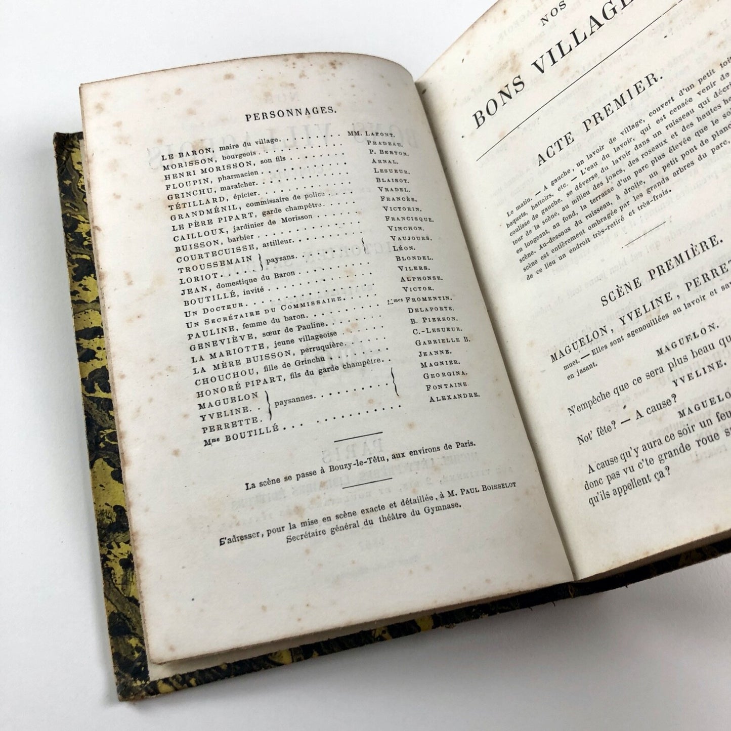 Nos Bons Villageois. Comédie en 5 actes, en prose by Victorien Sardou |  Michel Lévy Frères, Paris, 1867. Quatrième Édition