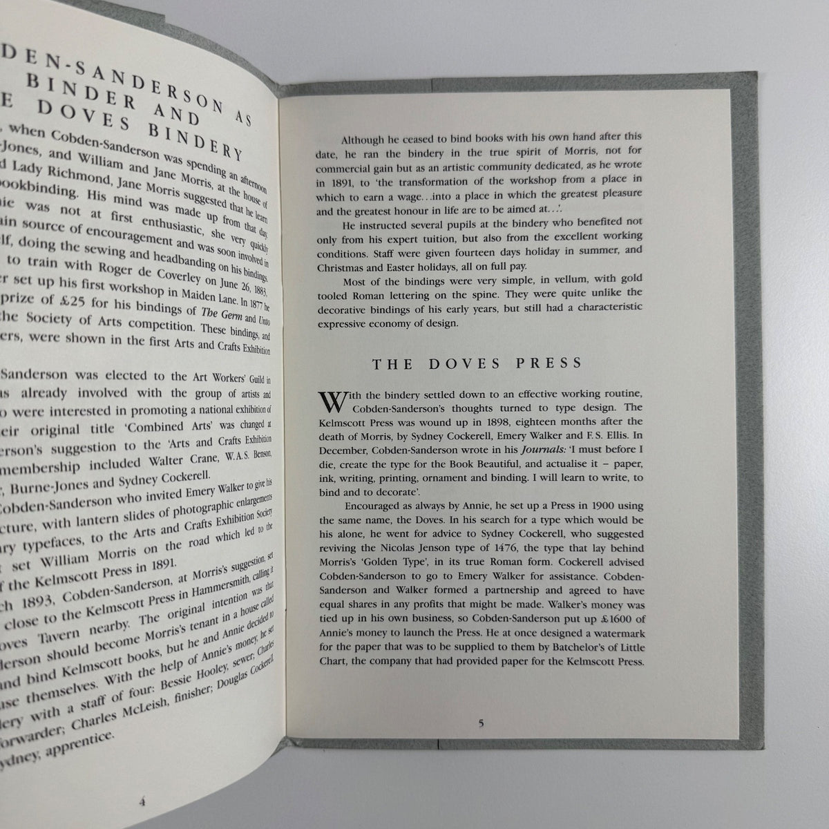 An introduction to the Doves and Ashendene Presses  illustrated from material in the National Art Library by Janet Skidmore | V&A Press, 1986