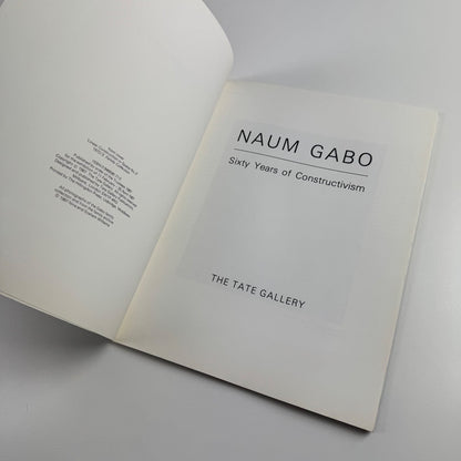 Naum Gabo. Sixty Years of Constructivism Tate Gallery, 1987 + private view invitation, and photos