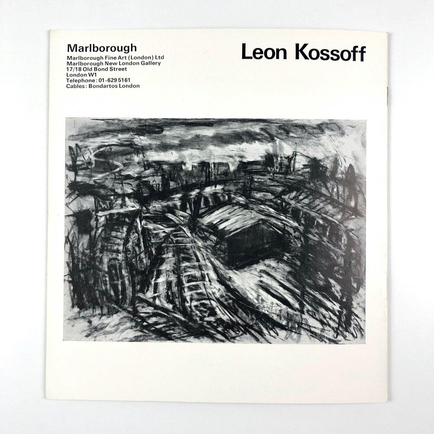Leon Kossoff, Marlborough Fine Art London | April 1968 | Typography by Gordon House
