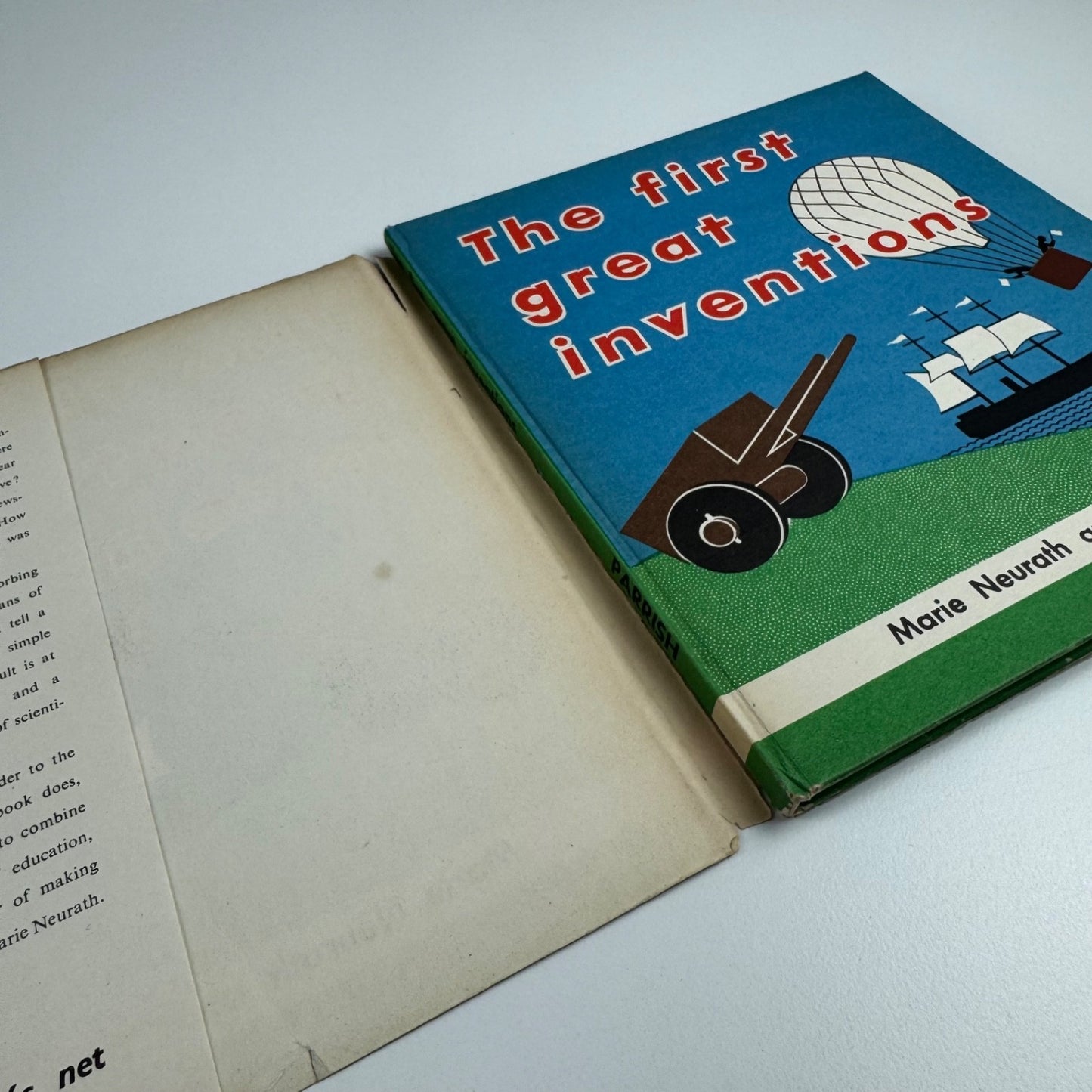 The First Great In Inventions by Marie Neurath and J.A. Lauwerys. Max Parrish & Co Ltd, 1951 Isotype Institute