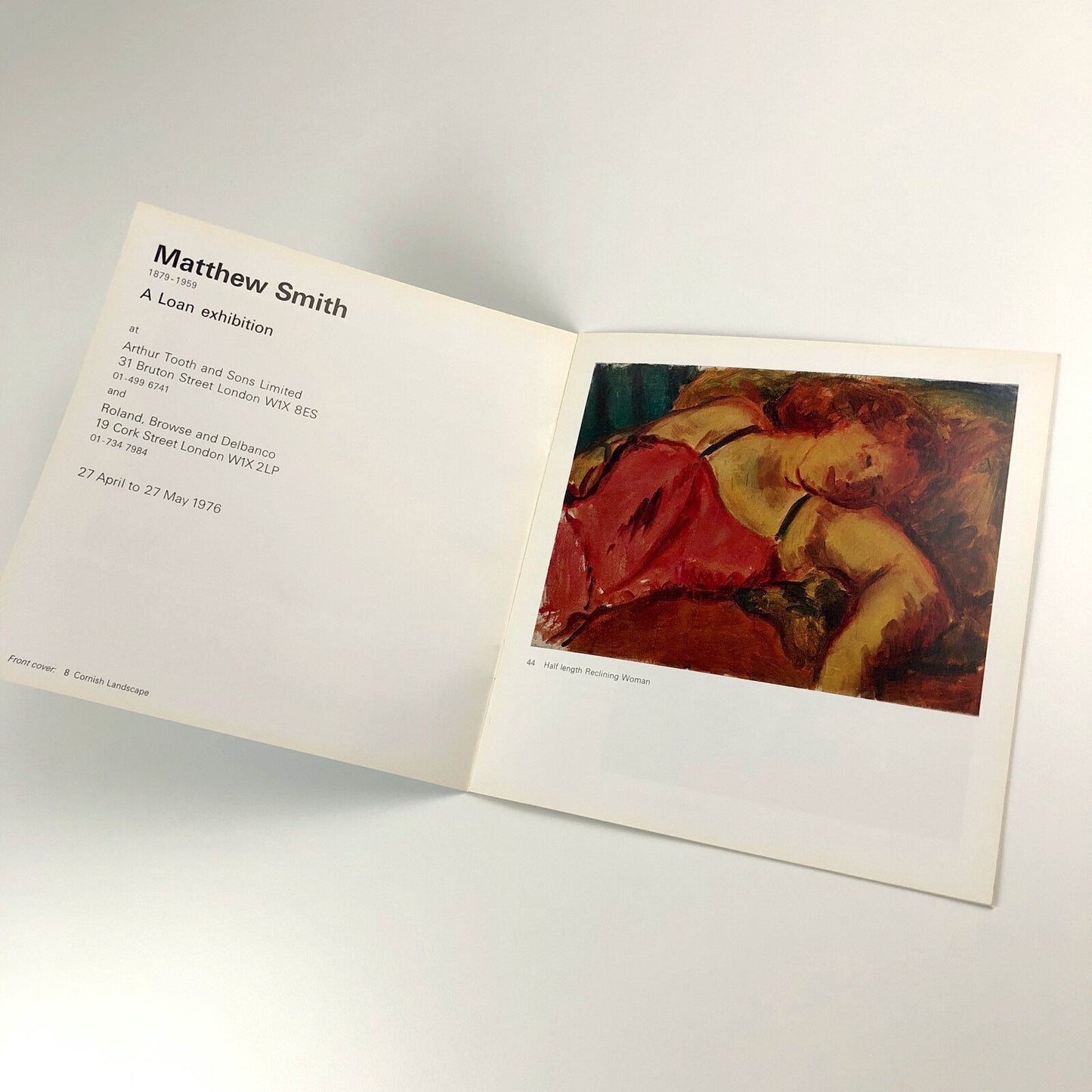 Matthew Smith A loan Exhibition | Arthur Tooth & Sons Ltd 1976