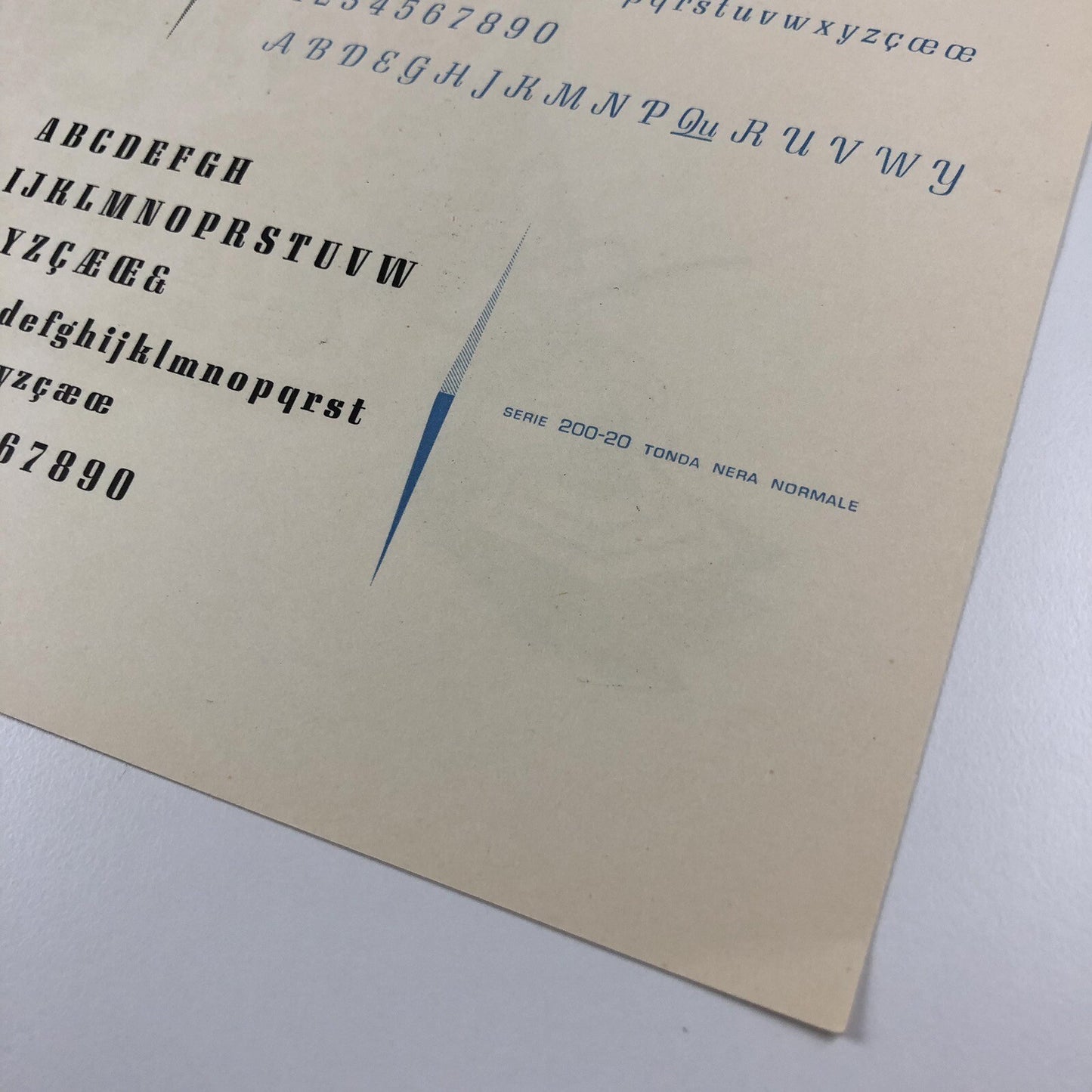 Type specimen sheet | Quirinus | Design by Alessandro Butti | Societá Nebiolo, undated