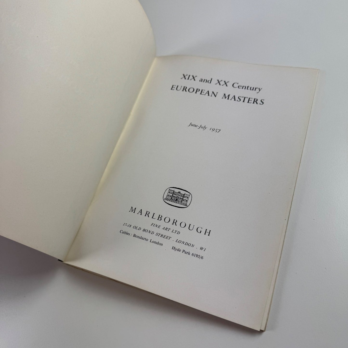 XIX and XX century European masters | Marlborough Fine Art June-July 1957