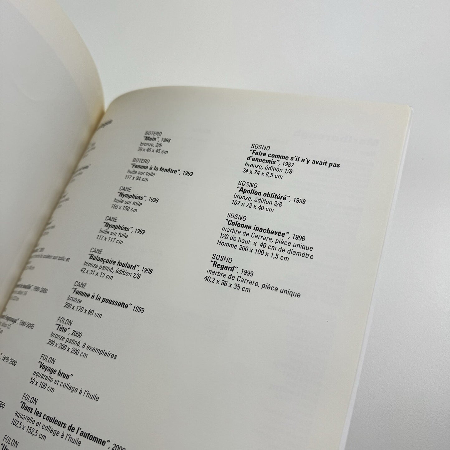 Les Artistes du Port | Adami, Arman, Botero et al | Marlborough Monaco catalogue, 2000/1