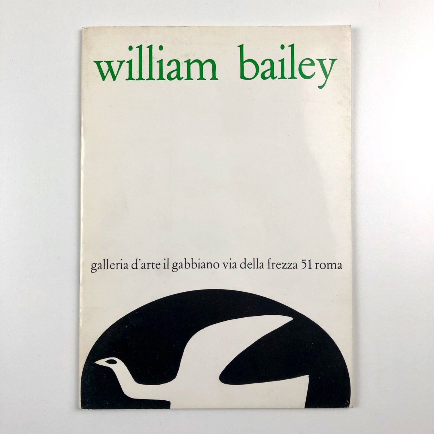 William Bailey | Galleria d'Arte Il Gabbiano Rome 1980 catalogue