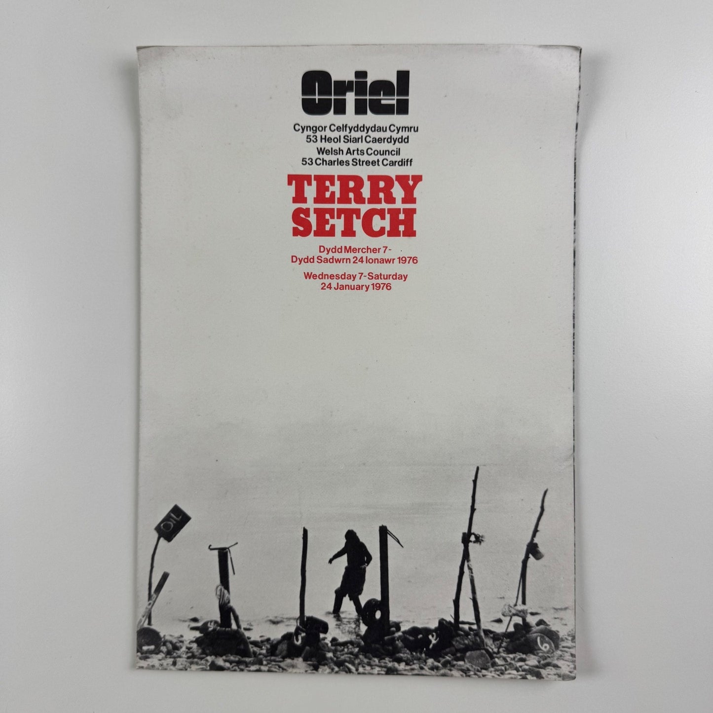 Terry Setch | Oriel, Cardiff, 1976 exhibition leaflet