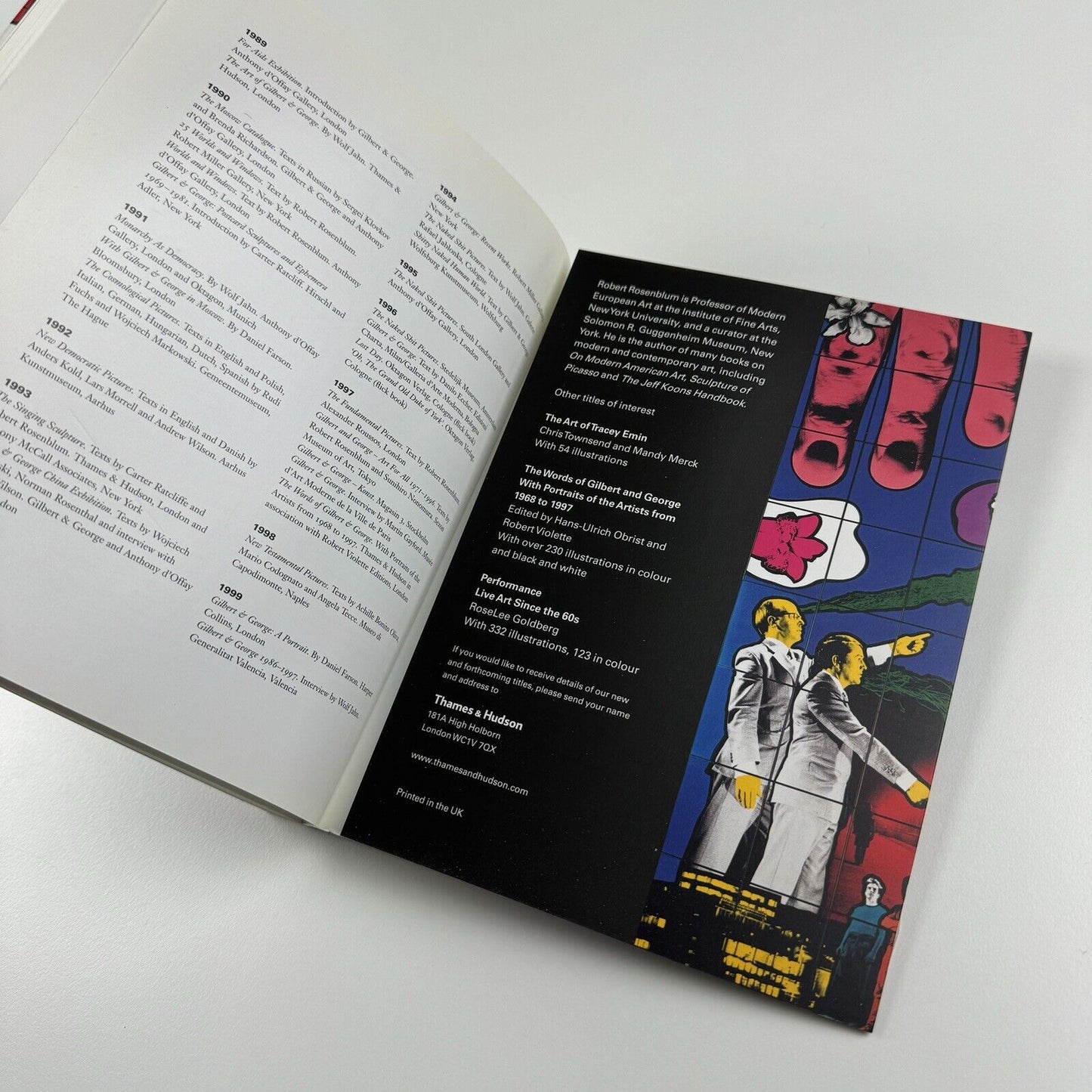 Introducing Gilbert & George by Robert Rosenblum | Thames & Hudson, 2004 signed