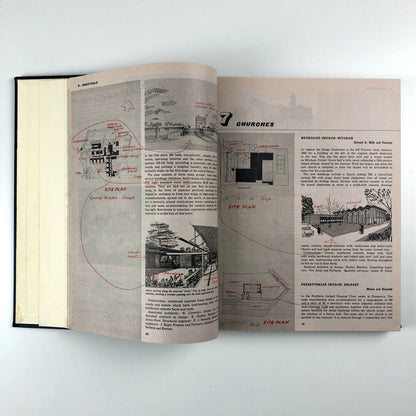 Architectural Review journal bound volume | Vol 125 January-June 1959 ex-library