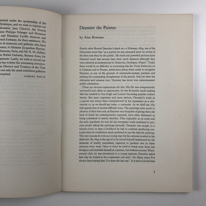 Daumier Paintings and Drawings | Arts Council Tate Gallery catalogue, 1961