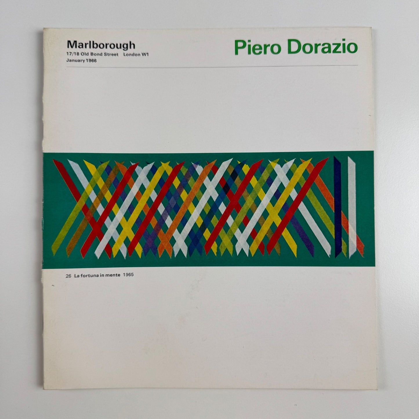 Piero Dorazio | Marlborough Fine Art Jan 1966 design by Gordon House