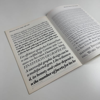 Type specimen booklet for Mikaway | Berthold Types 176, undated
