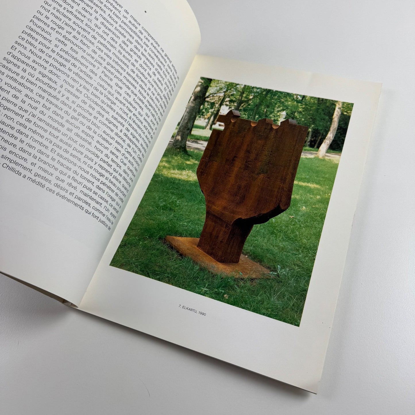 Chillida Galerie Lelong 1990s catalogue preface Yves Bonnefoy