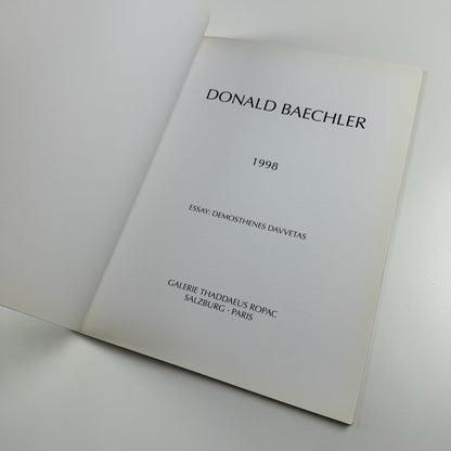 Donald Baechler | Galerie Thaddaeus Ropac exhibition catalogue, 1998
