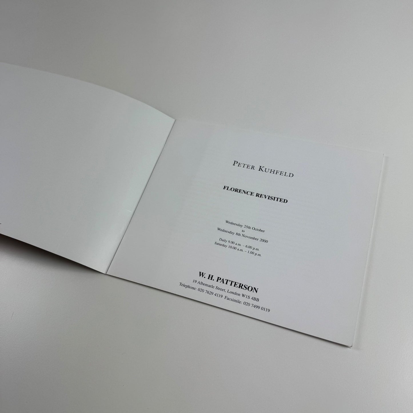 Peter Kuhfeld. Florence Revisited | W.H. Patterson, 2000