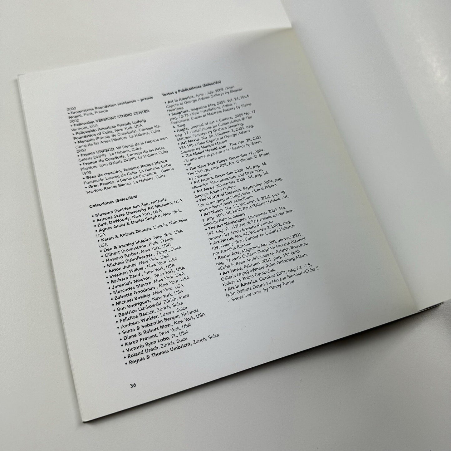 Yoan Capote | Herausgabe Edition, May 2007 catalogue