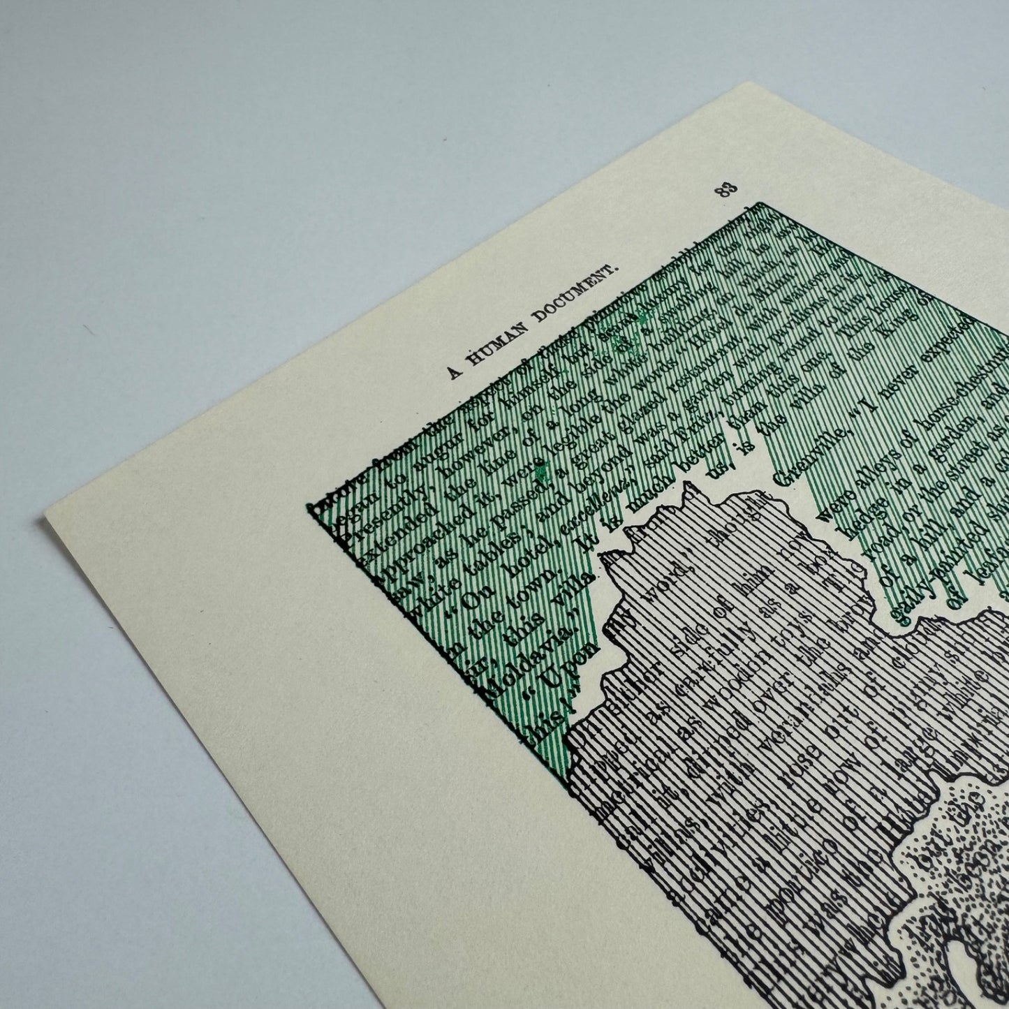 A Humument page 83 'and then came' by Tom Phillips | The Tetrad Press, 1970