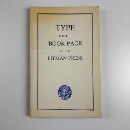 Type for the book page at the Pitman Press ed Leonard Chave Hamish Hamilton 1984