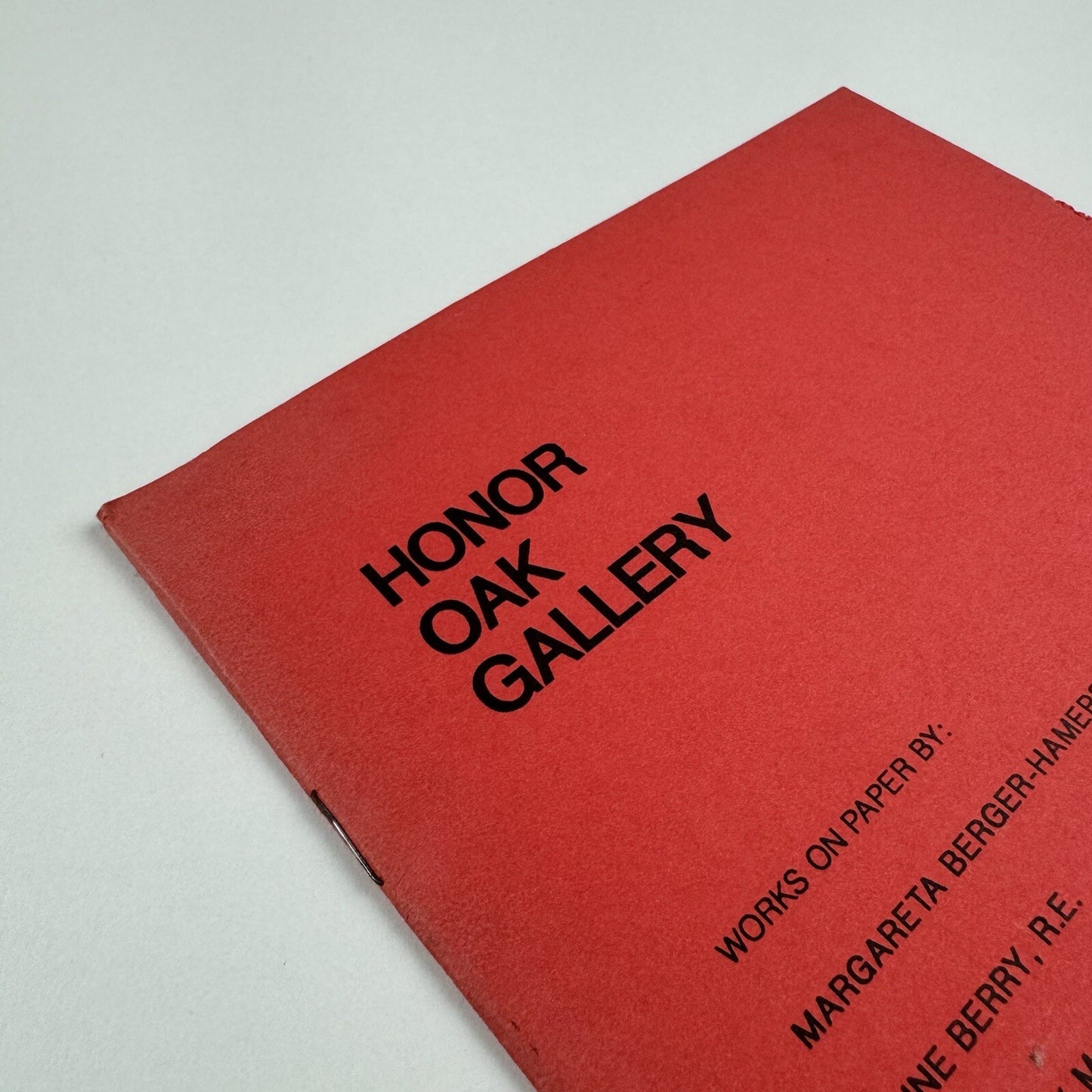 Works on paper by Margarete Berger-Hamerschlag, June Berry, Tiffany McNab | Honor Oak Gallery catalogue, 1996