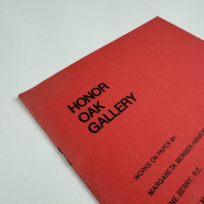 Works on paper by Margarete Berger-Hamerschlag, June Berry, Tiffany McNab | Honor Oak Gallery catalogue, 1996