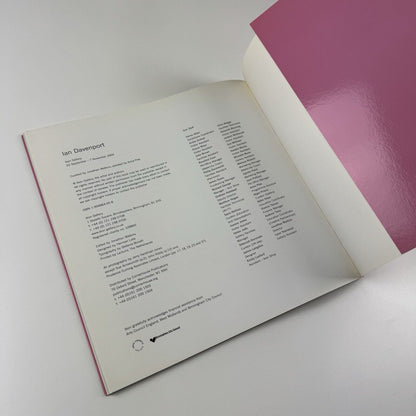 Ian Davenport | Ikon Gallery exhibition catalogue, 2004