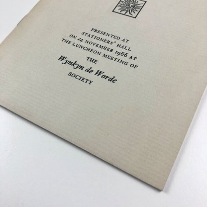 The Future of Style by Christopher Cornford RCA | Wynkyn de Worde 1966
