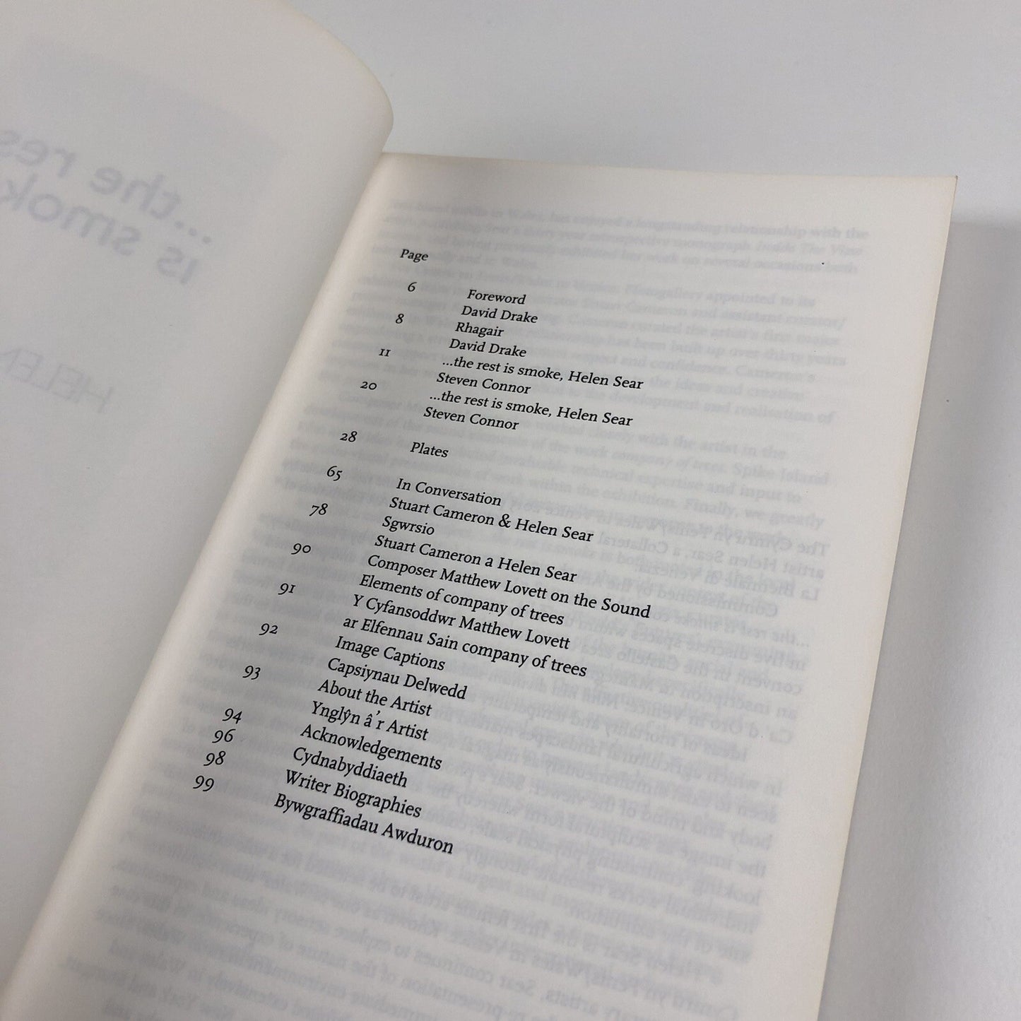 Helen Sear ... the rest is smoke | Wales in Venice biennale catalogue, 2015