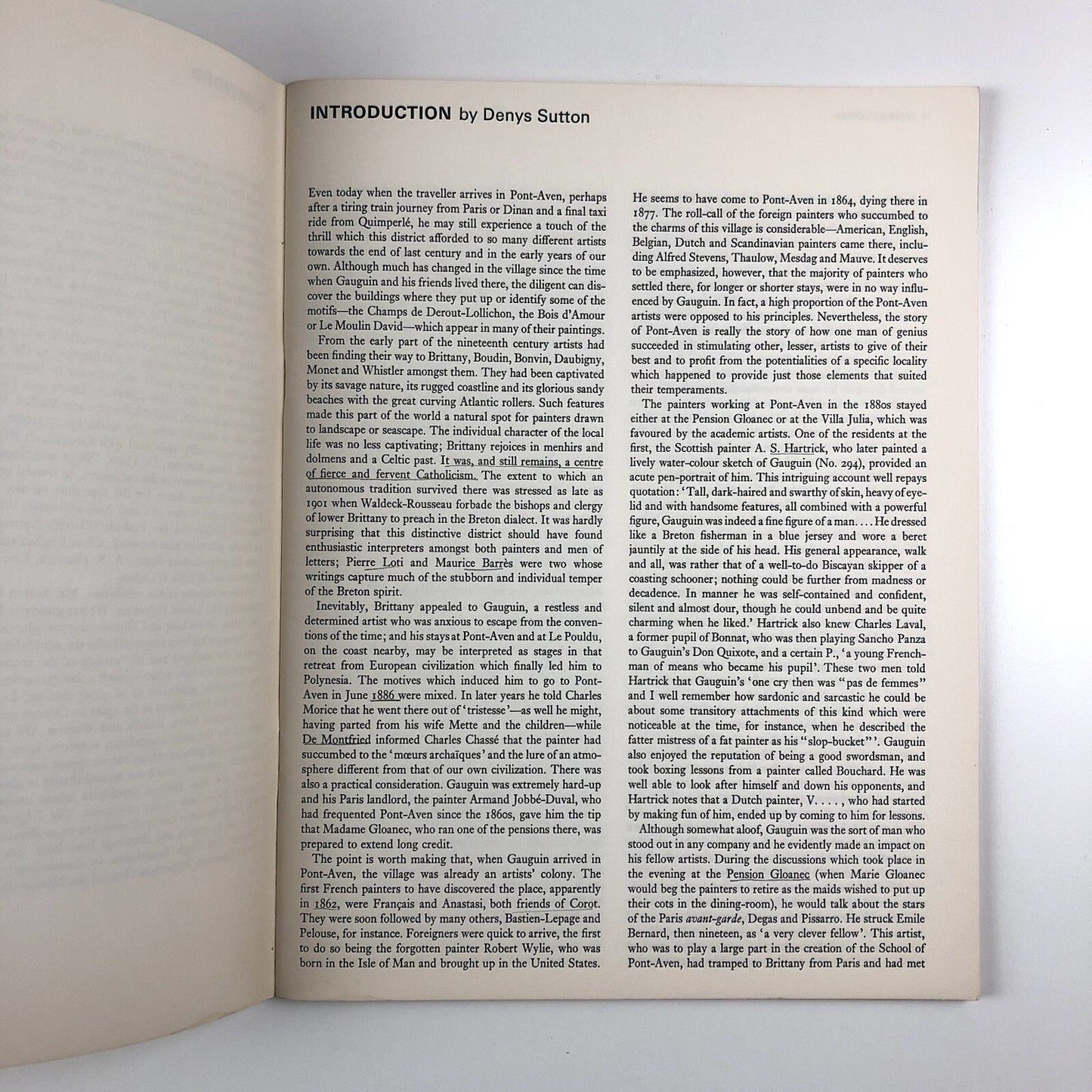 Gauguin and the Pont-Aven Group | Tate Gallery catalogue, 1966