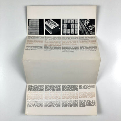 Stephen Austin Matrix Division ephemera | Promotional trade leaflet, 1970s?