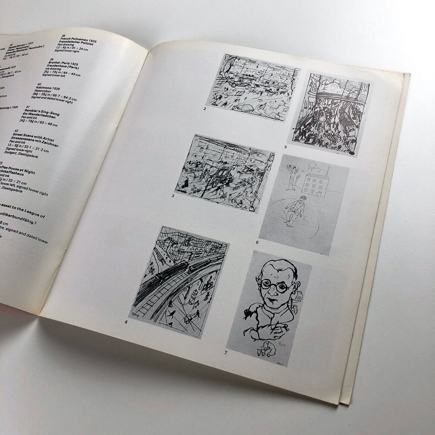 George Grosz | Marlborough exhibition catalogue, April 1968 | Design by Gordon House