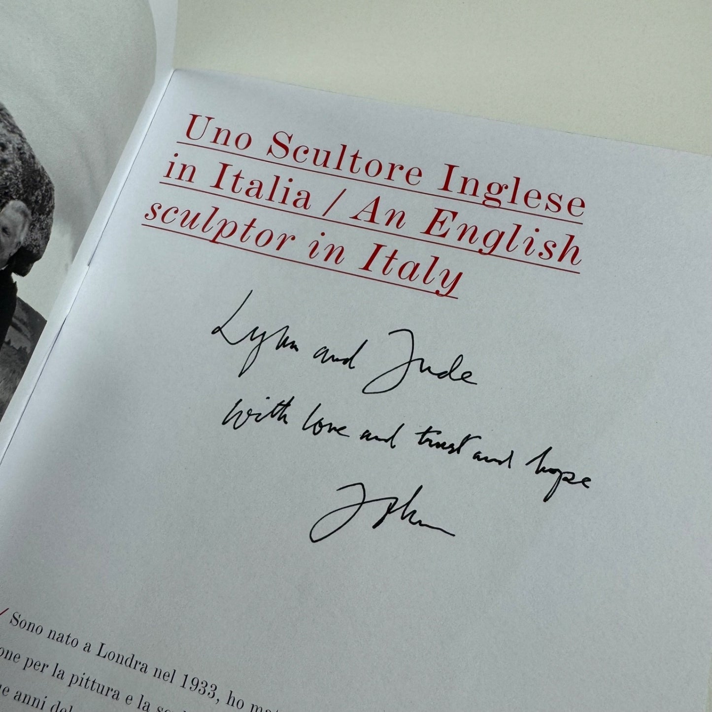 John Hale. An English sculptor in Italy | self-published, undated inscribed