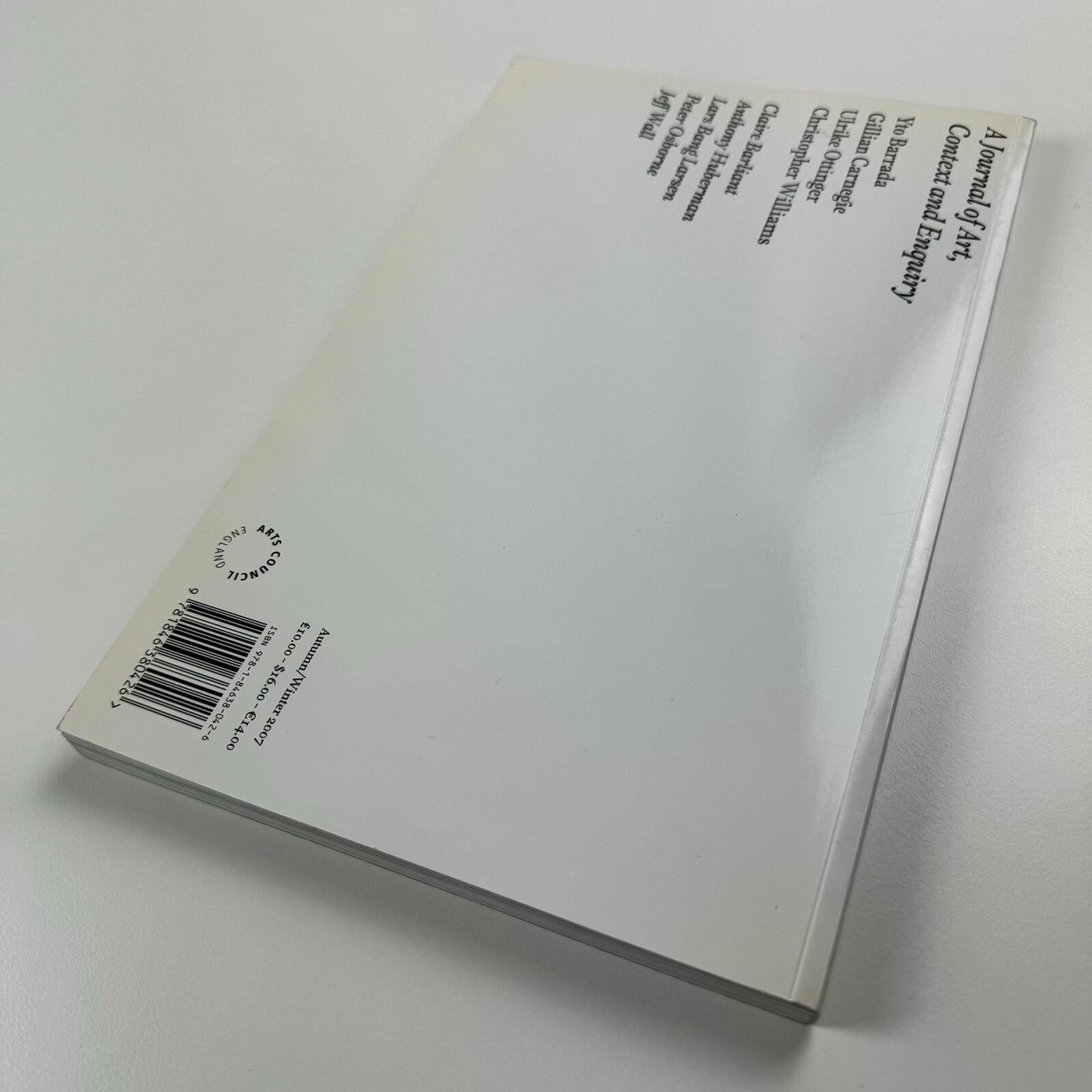 Afterall: A Journal of Art, Context and Inquiry, 16 | Central St Martins, 2007