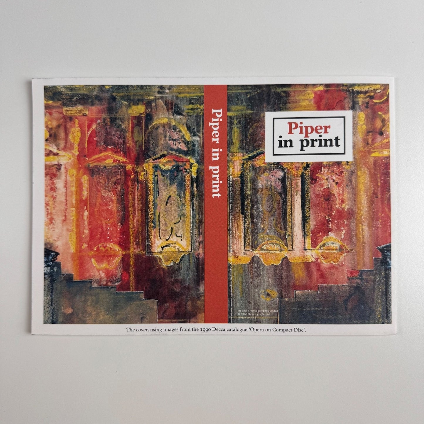 Fold-out promotional leaflet Piper in Print Artists' Choice Editions, 2010