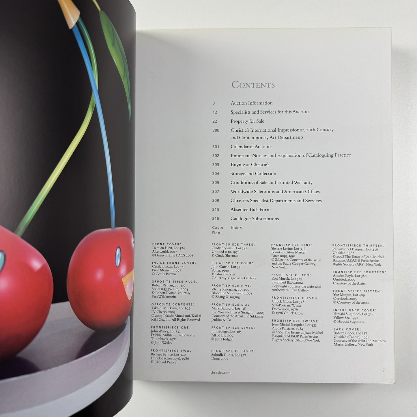 Post-war and Contemporary Art | Christie's New York catalogue, 13 November 2008 | 2050