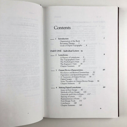Digital Typography. An Introduction to Type and Composition for Computer System Design by Richard Rubinstein | Addison-Weseley Publishing Co, 1988.