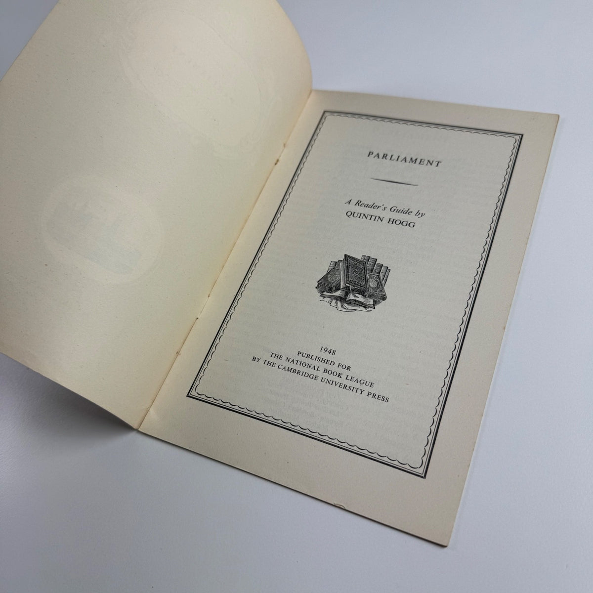Parliament by Quintin Hogg | National Book League, Cambridge University Press, 1948 | illustrations by  Joan Hassall