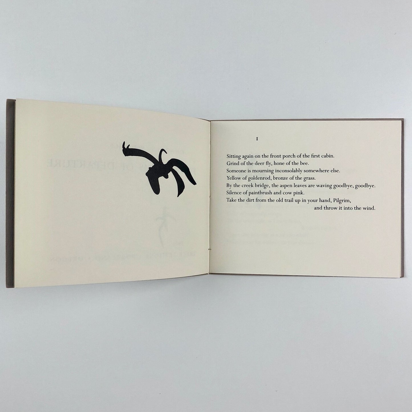 Four Poems of Departure by Charles Wright | Trace Editions, Portland, 1983