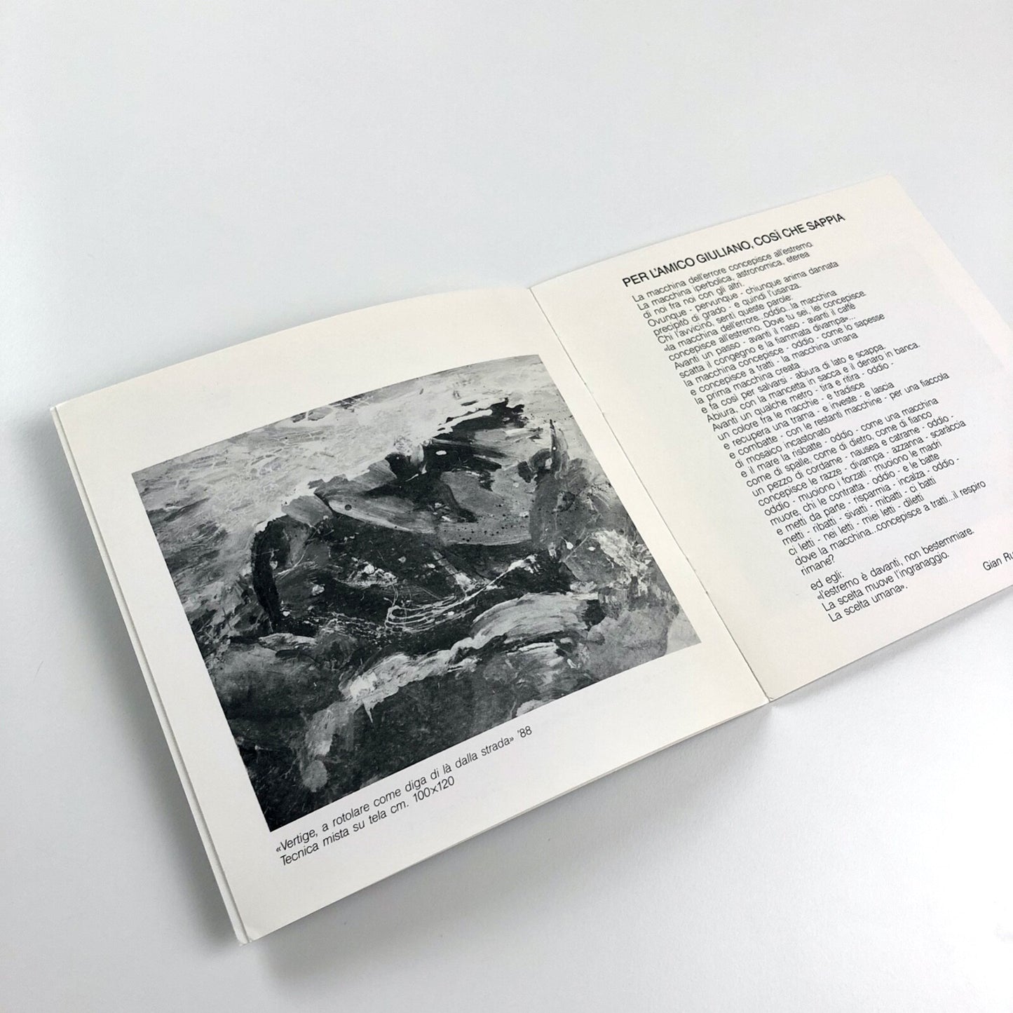 Giuliano Babini “Colore fra le macchie” | Galleria d’Arte Il Patio exhibition catalogue, 1989