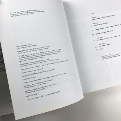 Dieter Roth – Graphic Works | Hansjorg Mayer 2003