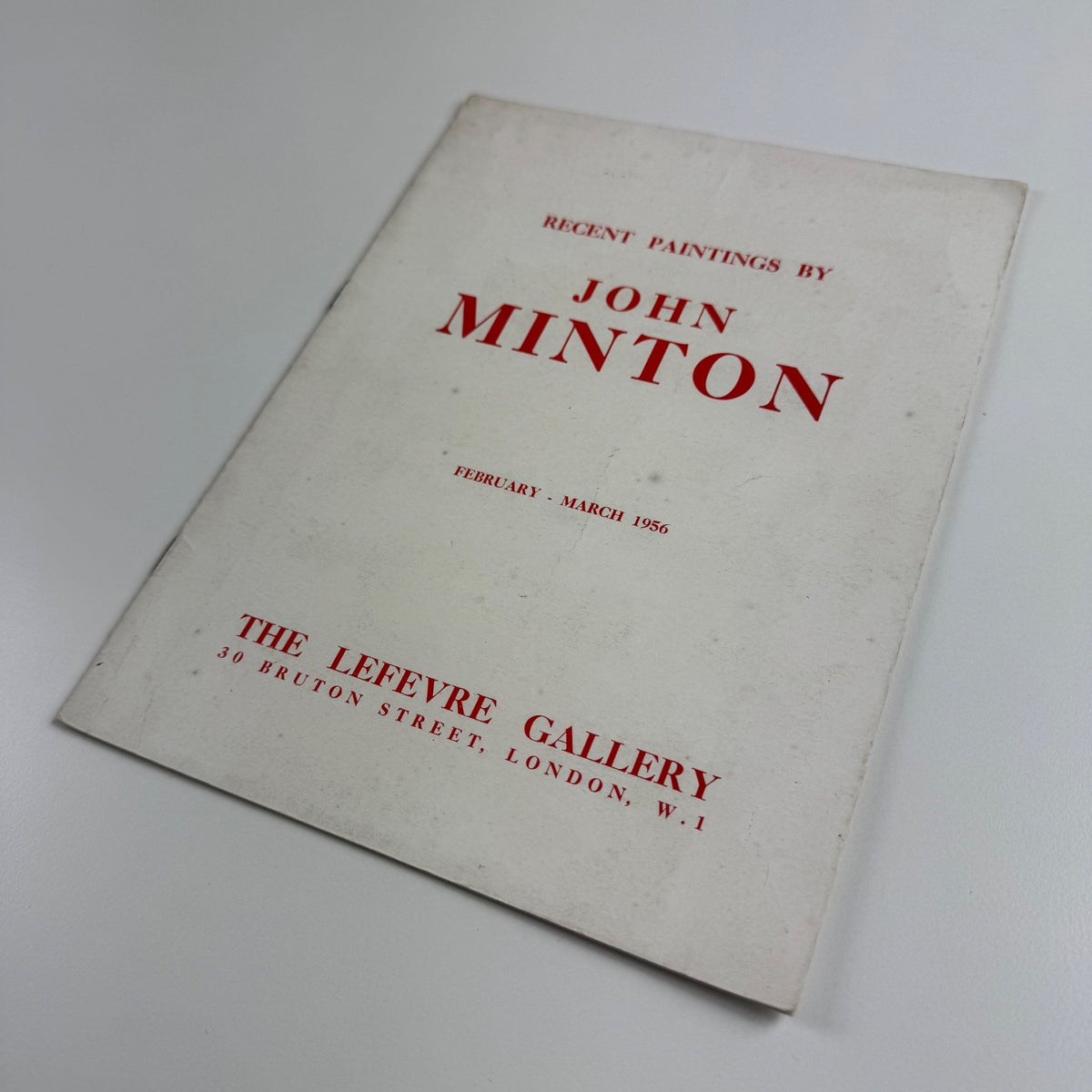 Recent Paintings by John Minton | Lefevre Gallery, London, 1956