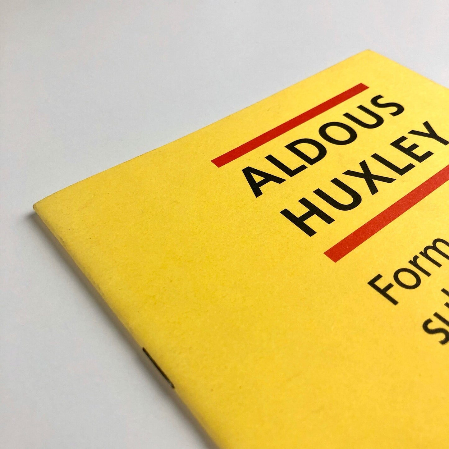 Aldous Huxley: Form and substance on the printed page | Wynkyn de Worde, 1999
