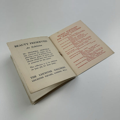 Jacob Epstein | The Leicester Galleries exhibition catalogue | Ernest Brown & Phillips, May 1933