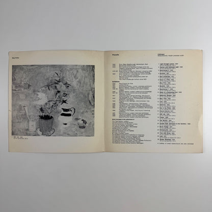 Folding card/catalogue Mary Potter | New Art Centre, 1969