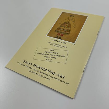 Folded card/catalogue – Albert Rutherston | Sally Hunter Fine Art, 1996